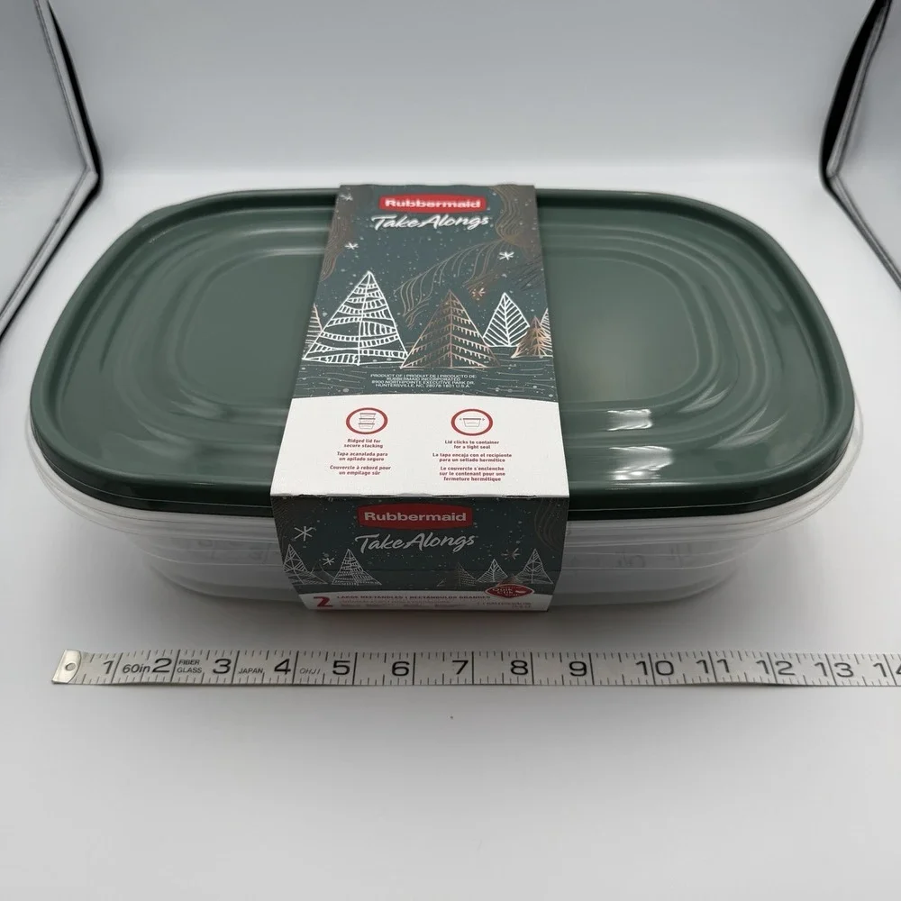 Rubbermaid Take‎ Alongs Limited Ed. Green Lid Storage Container Set